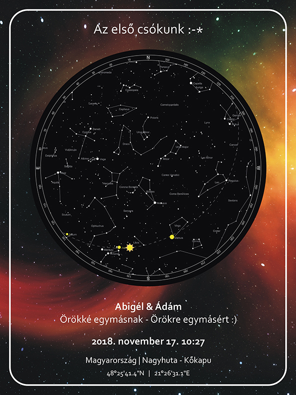 Személyes csillagképes termékek