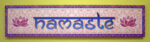 Namaste lótuszvirággal vászonkép - 90x20 cm