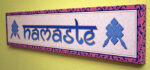 Namaste végtelen csomóval vászonkép - 90x20 cm - Image 2