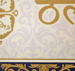 Om Mani Padme Hum mantra vászonkép / arany - 90x20 cm - Image 2